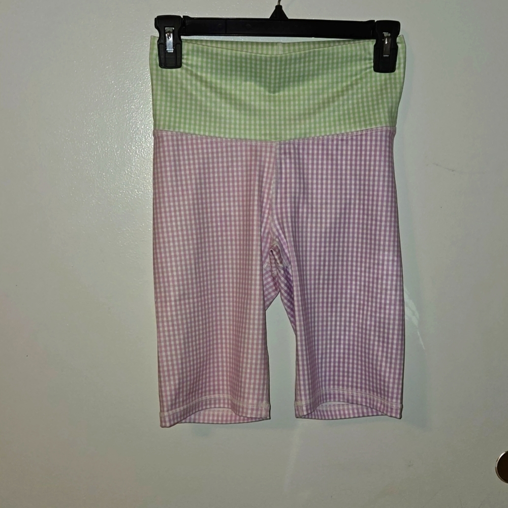 Terez Gigham Tlc bike shorts Pastel Ginham